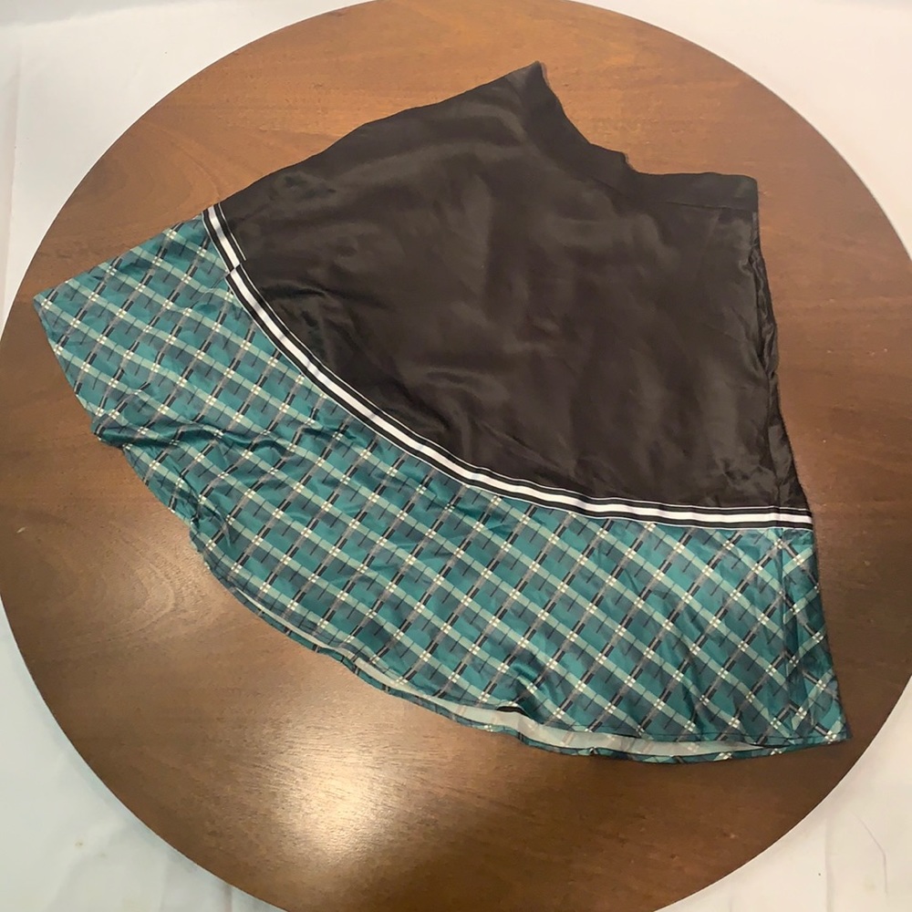 Plaid A-line skirt